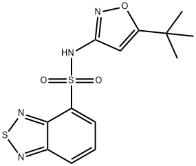 N-(5-tert-butyl-1,2-oxazol-3-yl)-2,1,3-benzothiadiazole-4-sulfonamide Struktur