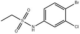 N-(4-bromo-3-chlorophenyl)ethanesulfonamide Struktur