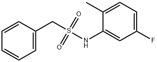 N-(5-fluoro-2-methylphenyl)-1-phenylmethanesulfonamide Struktur