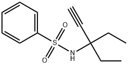 N-(3-ethylpent-1-yn-3-yl)benzenesulfonamide Struktur