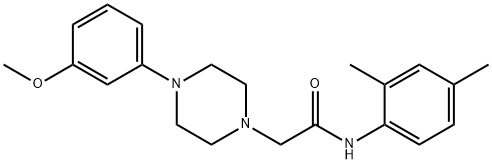 N-(2,4-dimethylphenyl)-2-[4-(3-methoxyphenyl)piperazin-1-yl]acetamide Struktur