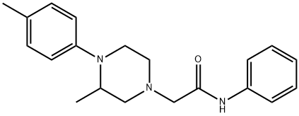 2-[3-methyl-4-(4-methylphenyl)piperazin-1-yl]-N-phenylacetamide Struktur