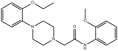 2-[4-(2-ethoxyphenyl)piperazin-1-yl]-N-(2-methoxyphenyl)acetamide Struktur