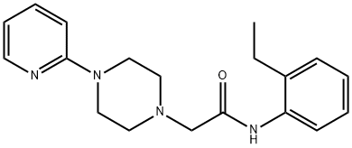 N-(2-ethylphenyl)-2-(4-pyridin-2-ylpiperazin-1-yl)acetamide Struktur