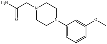 2-[4-(3-methoxyphenyl)piperazin-1-yl]acetamide Struktur