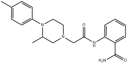 2-[[2-[3-methyl-4-(4-methylphenyl)piperazin-1-yl]acetyl]amino]benzamide Struktur