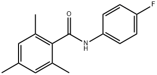 N-(4-fluorophenyl)-2,4,6-trimethylbenzamide Struktur