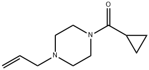 cyclopropyl-(4-prop-2-enylpiperazin-1-yl)methanone Struktur