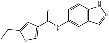 5-ethyl-N-(1H-indazol-5-yl)thiophene-3-carboxamide Struktur