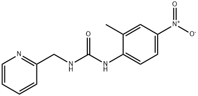 1-(2-methyl-4-nitrophenyl)-3-(pyridin-2-ylmethyl)urea Struktur