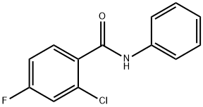 2-chloro-4-fluoro-N-phenylbenzamide Struktur