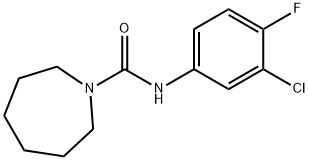 N-(3-chloro-4-fluorophenyl)azepane-1-carboxamide Struktur