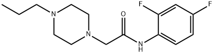 N-(2,4-difluorophenyl)-2-(4-propylpiperazin-1-yl)acetamide Struktur