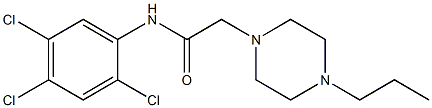 2-(4-propylpiperazin-1-yl)-N-(2,4,5-trichlorophenyl)acetamide Struktur