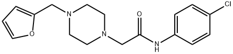 N-(4-chlorophenyl)-2-[4-(furan-2-ylmethyl)piperazin-1-yl]acetamide Struktur