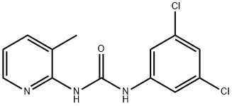 1-(3,5-dichlorophenyl)-3-(3-methylpyridin-2-yl)urea Struktur