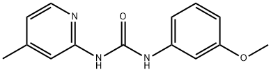 1-(3-methoxyphenyl)-3-(4-methylpyridin-2-yl)urea Struktur