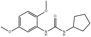 1-cyclopentyl-3-(2,5-dimethoxyphenyl)urea Struktur