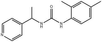 1-(2,4-dimethylphenyl)-3-(1-pyridin-4-ylethyl)urea Struktur