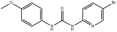 1-(5-bromopyridin-2-yl)-3-(4-methoxyphenyl)urea Struktur