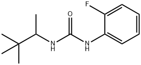 1-(3,3-dimethylbutan-2-yl)-3-(2-fluorophenyl)urea Struktur