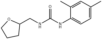 1-(2,4-dimethylphenyl)-3-(oxolan-2-ylmethyl)urea Struktur