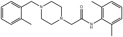 N-(2,6-dimethylphenyl)-2-[4-[(2-methylphenyl)methyl]piperazin-1-yl]acetamide Struktur