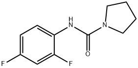 N-(2,4-difluorophenyl)pyrrolidine-1-carboxamide Struktur