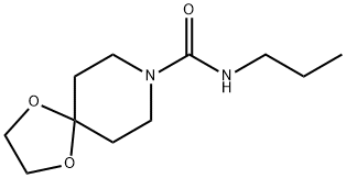 N-propyl-1,4-dioxa-8-azaspiro[4.5]decane-8-carboxamide Struktur