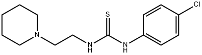 1-(4-chlorophenyl)-3-(2-piperidin-1-ylethyl)thiourea Struktur