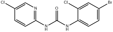 1-(4-bromo-2-chlorophenyl)-3-(5-chloropyridin-2-yl)urea Struktur