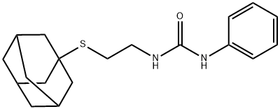 1-[2-(1-adamantylsulfanyl)ethyl]-3-phenylurea Struktur