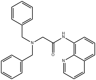 2-(dibenzylamino)-N-quinolin-8-ylacetamide Struktur