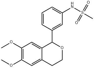 N-[3-(6,7-dimethoxy-3,4-dihydro-1H-isochromen-1-yl)phenyl]methanesulfonamide Struktur