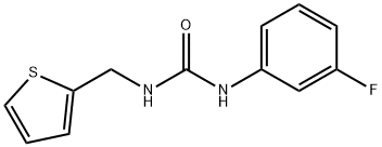 1-(3-fluorophenyl)-3-(thiophen-2-ylmethyl)urea Struktur