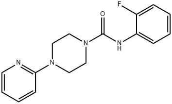 N-(2-fluorophenyl)-4-pyridin-2-ylpiperazine-1-carboxamide Struktur