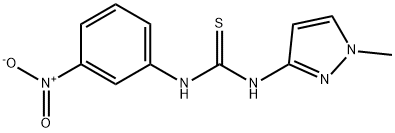 1-(1-methylpyrazol-3-yl)-3-(3-nitrophenyl)thiourea Struktur