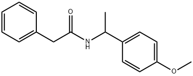 N-[1-(4-methoxyphenyl)ethyl]-2-phenylacetamide Struktur