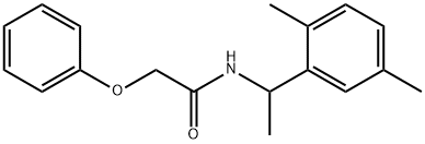 N-[1-(2,5-dimethylphenyl)ethyl]-2-phenoxyacetamide Struktur