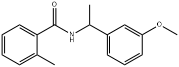 N-[1-(3-methoxyphenyl)ethyl]-2-methylbenzamide Struktur