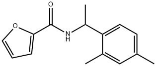 N-[1-(2,4-dimethylphenyl)ethyl]furan-2-carboxamide Struktur