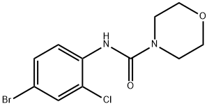 N-(4-bromo-2-chlorophenyl)morpholine-4-carboxamide Struktur