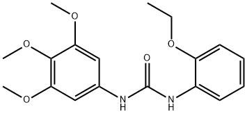 1-(2-ethoxyphenyl)-3-(3,4,5-trimethoxyphenyl)urea Struktur