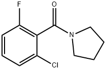 (2-chloro-6-fluorophenyl)-pyrrolidin-1-ylmethanone Struktur