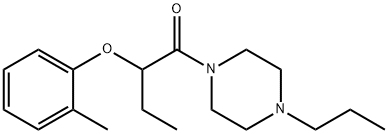 2-(2-methylphenoxy)-1-(4-propylpiperazin-1-yl)butan-1-one Struktur