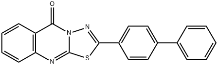 2-(4-phenylphenyl)-[1,3,4]thiadiazolo[2,3-b]quinazolin-5-one Struktur