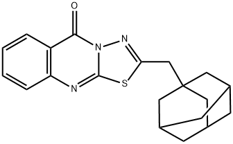 2-(1-adamantylmethyl)-[1,3,4]thiadiazolo[2,3-b]quinazolin-5-one Struktur