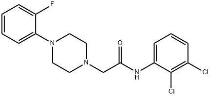 N-(2,3-dichlorophenyl)-2-[4-(2-fluorophenyl)piperazin-1-yl]acetamide Struktur