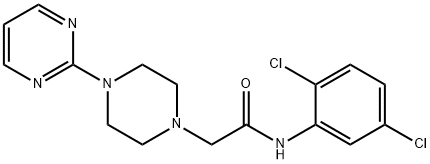 N-(2,5-dichlorophenyl)-2-(4-pyrimidin-2-ylpiperazin-1-yl)acetamide Struktur