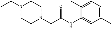 N-(2,5-dimethylphenyl)-2-(4-ethylpiperazin-1-yl)acetamide Struktur